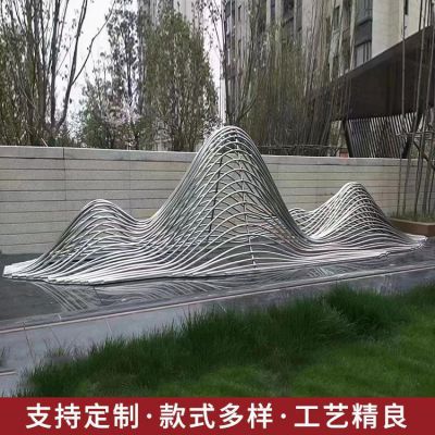 不锈钢精神镂空拉丝景观假山博鱼网页版