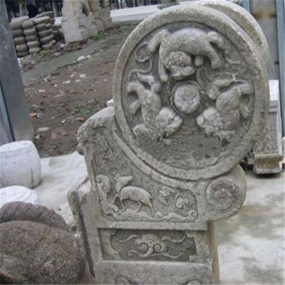 家用仿古门口摆件汉白玉抱鼓石博鱼网页版