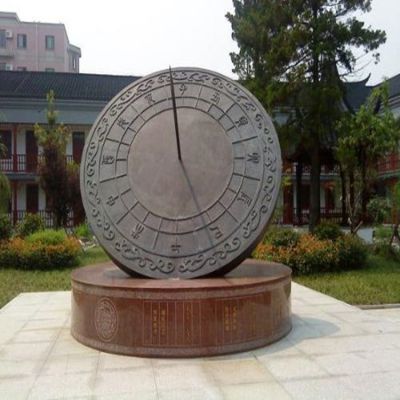 小区不锈钢仿铜浮雕日晷博鱼网页版