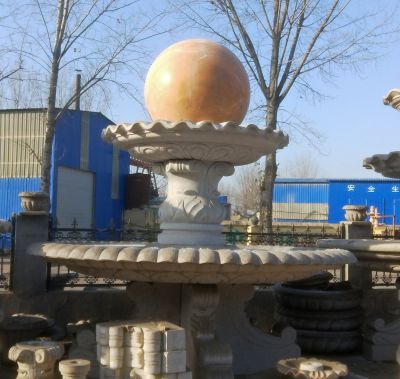 大理石现代广场风水球喷泉博鱼网页版
