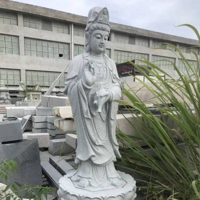 大理石石雕滴水观音博鱼网页版摆件