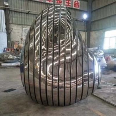 不锈钢镜面锻造大型抽象鹅卵石博鱼网页版