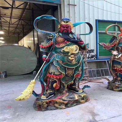 玻璃钢彩绘大型景观关公博鱼网页版