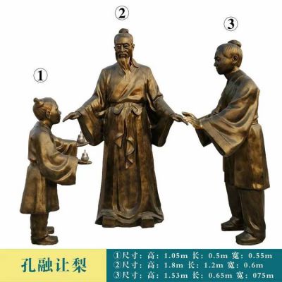 孔融让梨玻璃钢典故人物仿铜情景博鱼网页版