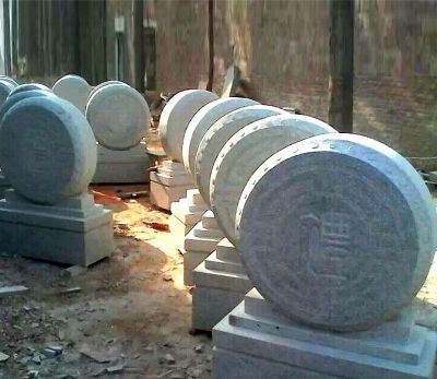 仿古石门墩招财抱鼓石石雕