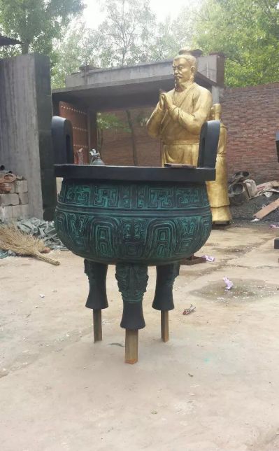 寺庙大型文物景观青铜器鼎博鱼网页版