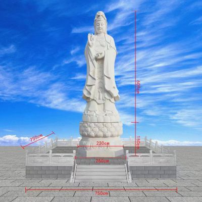 石雕观音大型佛像汉白玉地藏王菩萨寺庙供摆件