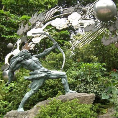城市小区后羿射日做旧青石博鱼网页版