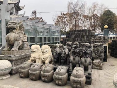户外广场大理石石雕狮子博鱼网页版