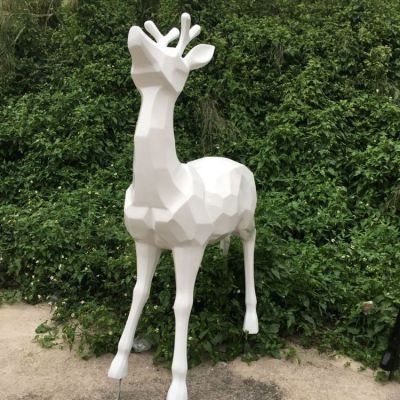 几何玻璃钢抽象梅花鹿博鱼网页版