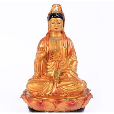 寺院景区室外摆放铜观音佛像博鱼网页版