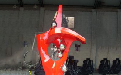 不锈钢抽象户外装饰美陈水滴博鱼网页版