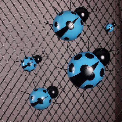 室内装饰浅蓝色不锈钢仿真瓢虫博鱼网页版