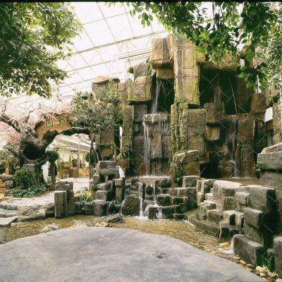 生态园餐厅装饰水泥假山塑石景观博鱼网页版