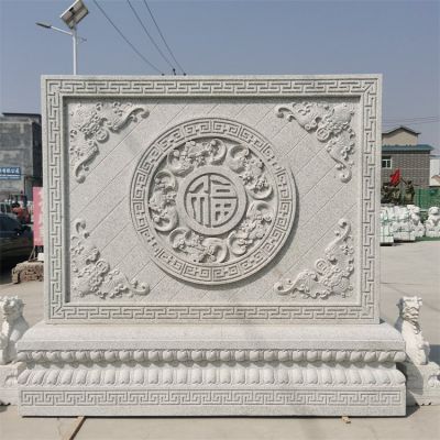 庭院大理石石雕浮雕户外园林景观影壁博鱼网页版