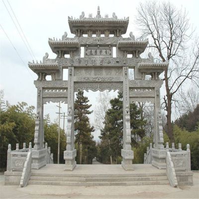 公园大理石石雕景观牌坊博鱼网页版