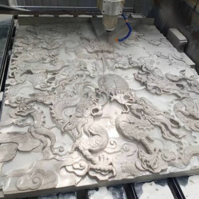 浮雕园林大型动物壁画