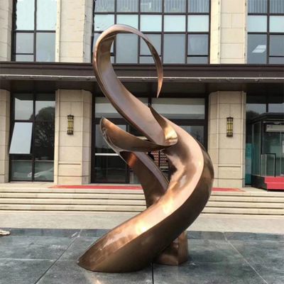 不锈钢烤漆抽象景观造型园林博鱼网页版