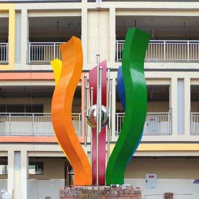 校园广场小区不锈钢彩绘园林景观