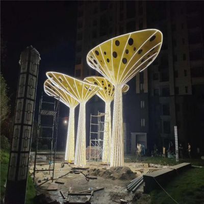 广场园林不锈钢抽象景观灯博鱼网页版摆件