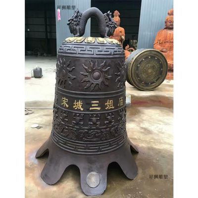 铜雕户外园林景观铜钟博鱼网页版