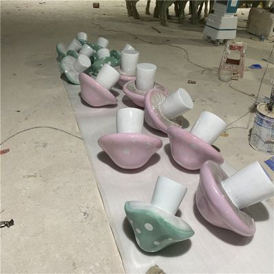 公园城市街道玻璃钢彩绘卡通植物景观蘑菇博鱼网页版