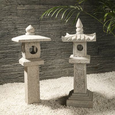 仿古石灯，中式古建装饰灯柱