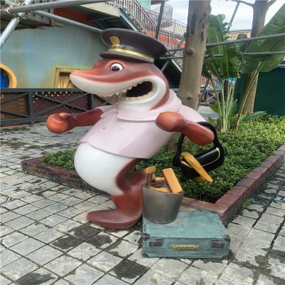鳄鱼先生玻璃钢卡通动物博鱼网页版