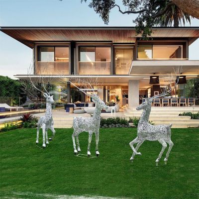 铁艺梅花鹿，镂空网格鹿博鱼网页版