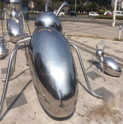 镜面不锈钢大型抽象蚂蚁博鱼网页版