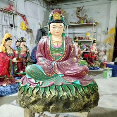 玻璃钢彩绘景区大型供奉佛像观音博鱼网页版