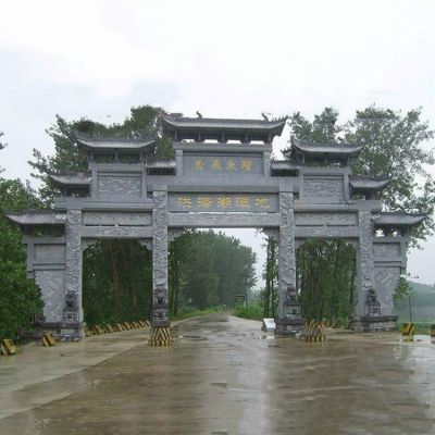 大理石石雕户外街道大型石牌坊博鱼网页版