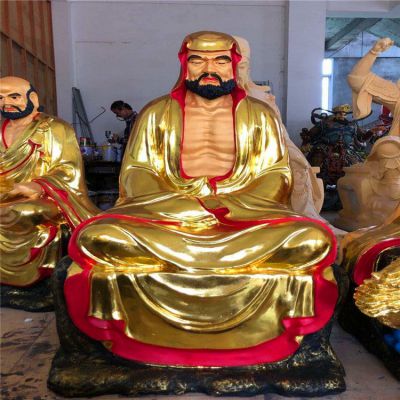 树脂彩绘寺庙供奉佛像十八罗汉博鱼网页版