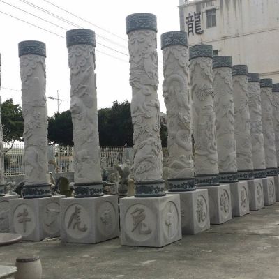 庭院户外大理石石雕文化柱博鱼网页版