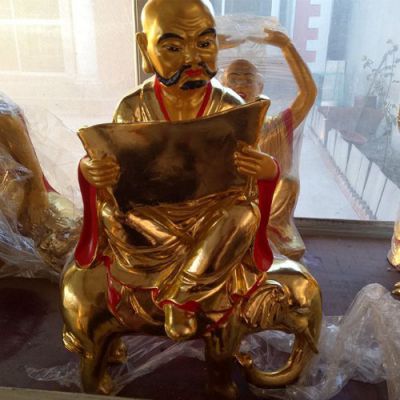 寺庙玻璃钢漆金十八罗汉博鱼网页版