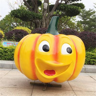 农场采摘园摆放玻璃钢卡通南瓜小品景观博鱼网页版