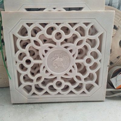 园林庭院装饰大理石浮雕中式影壁墙博鱼网页版摆件