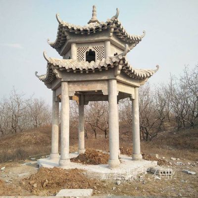 户外大型中式石雕多层凉亭博鱼网页版