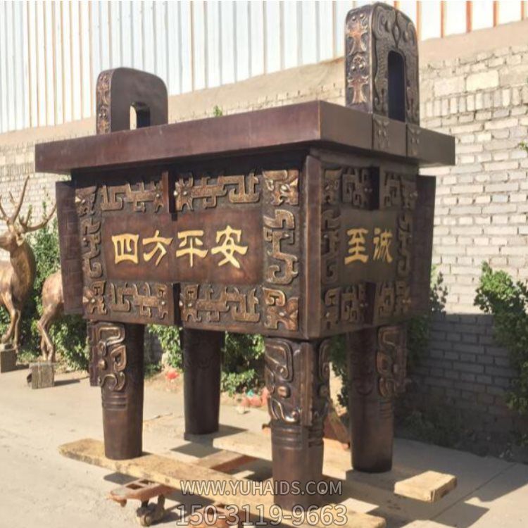 寺庙庭院大型仿古青铜器鼎博鱼网页版
