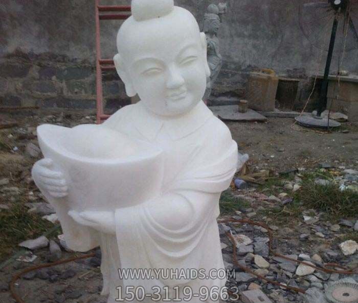 招财进宝景区汉白玉石雕福娃博鱼网页版