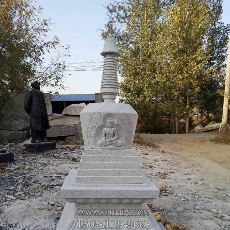 石雕园林庭院砂石石雕小型佛塔博鱼网页版
