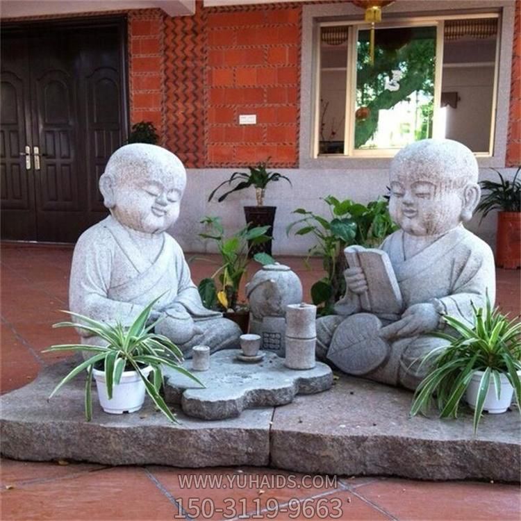 大理石石雕户外园林景观小沙弥博鱼网页版