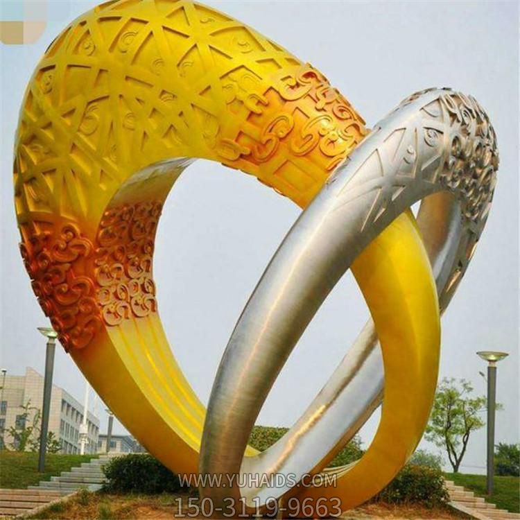 广场大型不锈钢户外景区圆环博鱼网页版