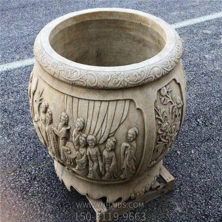 汉白玉仿古石缸水缸博鱼网页版