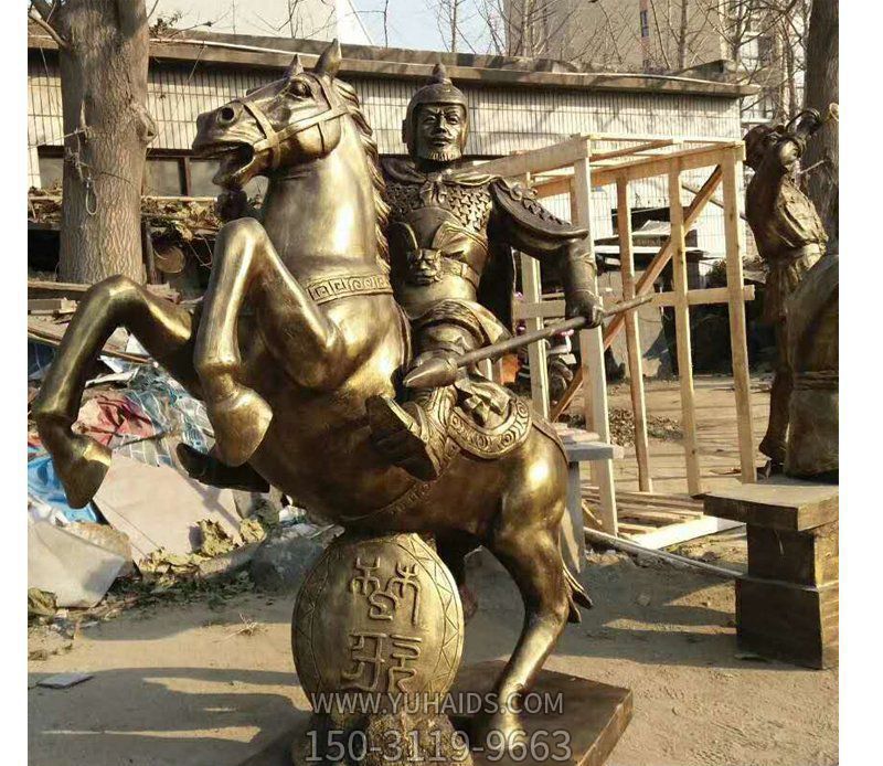 公园铜雕喷金烤漆战士骑马博鱼网页版