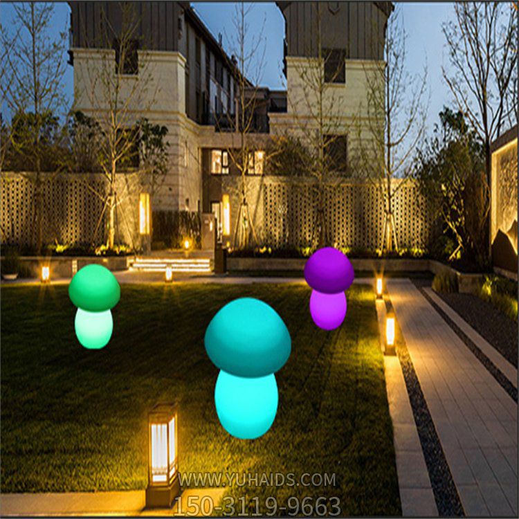 户外草坪玻璃钢照明蘑菇博鱼网页版