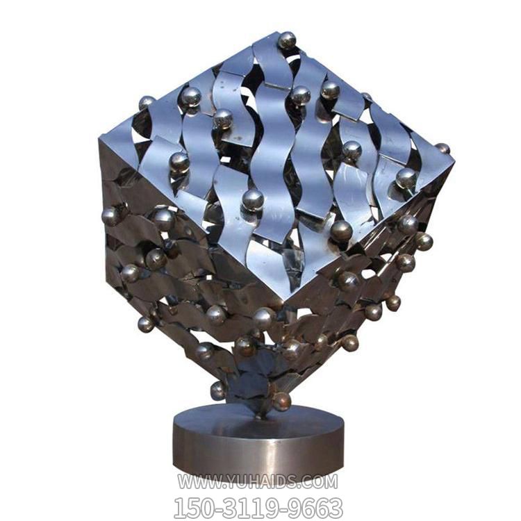 不锈钢镂空创意园林景观摆件魔方博鱼网页版