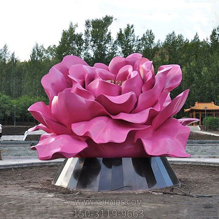 不锈钢彩绘户外园林彩绘大型花朵博鱼网页版