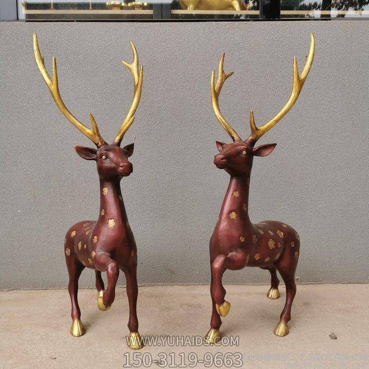 室内园林玻璃钢小鹿博鱼网页版