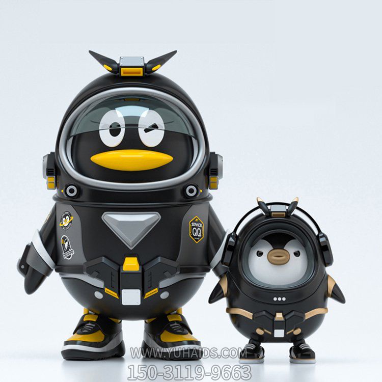 玻璃钢卡通电影院商场企鹅摆件博鱼网页版